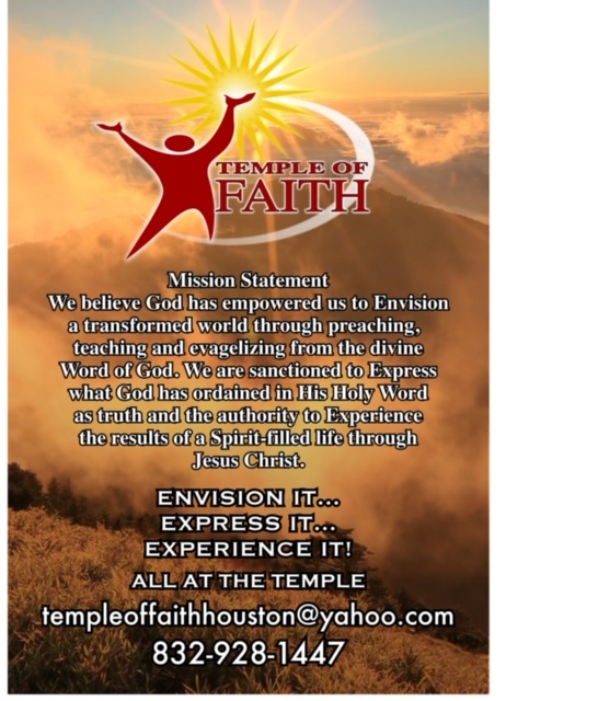Temple of Faith mission statement